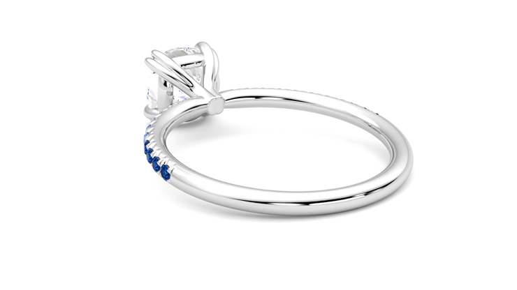 Taylor & Hart Damson Cushion Engagement Ring 360 degree image 17