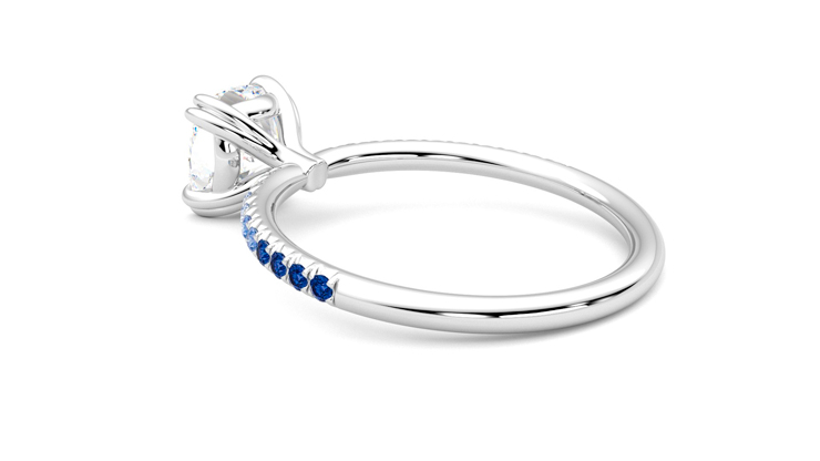 Taylor & Hart Damson Cushion Engagement Ring 360 degree image 18