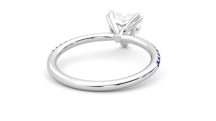 Taylor & Hart Damson Heart Engagement Ring 360 degree image 14