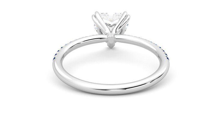 Taylor & Hart Damson Heart Engagement Ring 360 degree image 15