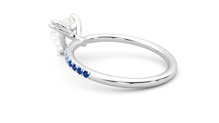 Taylor & Hart Damson Heart Engagement Ring 360 degree image 18