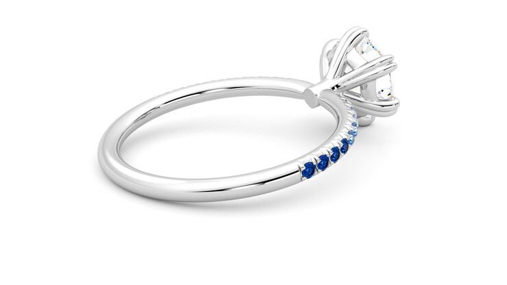 Taylor & Hart Damson Hexagonal Engagement Ring 360 degree image 12
