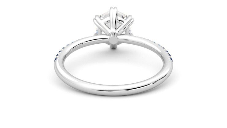 Taylor & Hart Damson Hexagonal Engagement Ring 360 degree image 15
