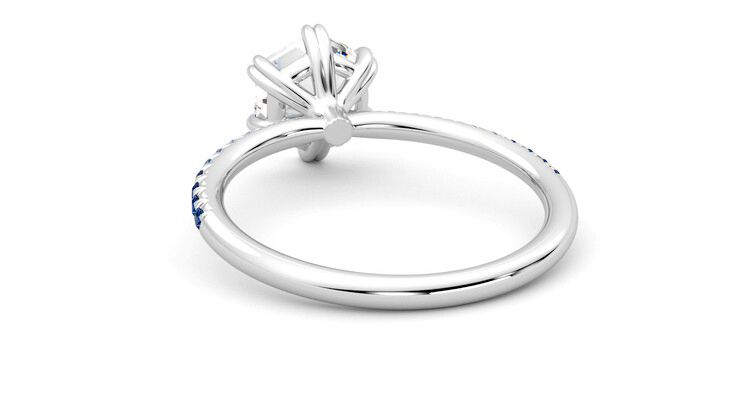 Taylor & Hart Damson Hexagonal Engagement Ring 360 degree image 16