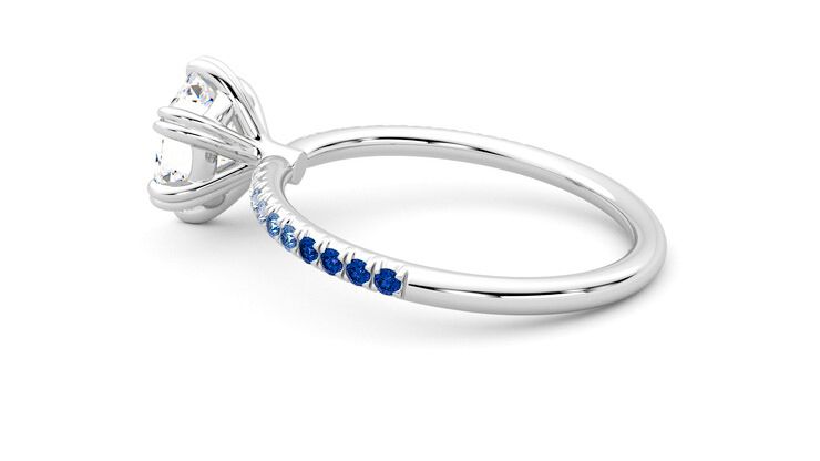 Taylor & Hart Damson Hexagonal Engagement Ring 360 degree image 19