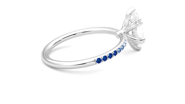 Taylor & Hart Damson Marquise Engagement Ring 360 degree image 11