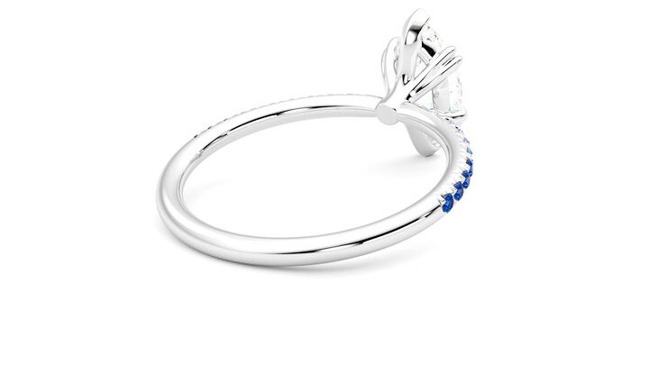 Taylor & Hart Damson Marquise Engagement Ring 360 degree image 13