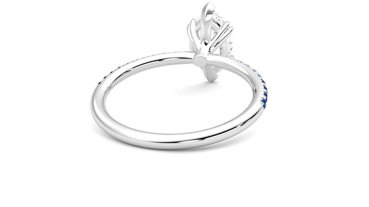 Taylor & Hart Damson Marquise Engagement Ring 360 degree image 14