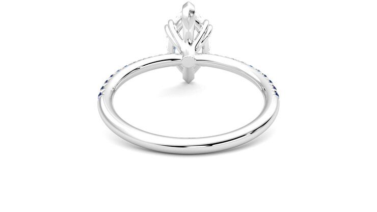 Taylor & Hart Damson Marquise Engagement Ring 360 degree image 15