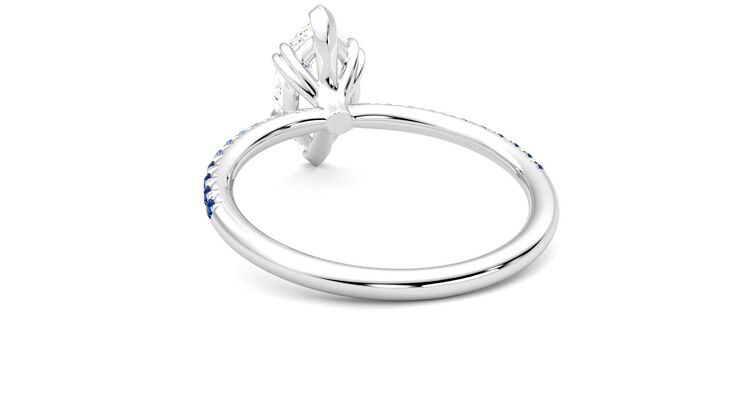 Taylor & Hart Damson Marquise Engagement Ring 360 degree image 16