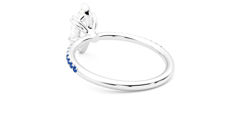 Taylor & Hart Damson Marquise Engagement Ring 360 degree image 17