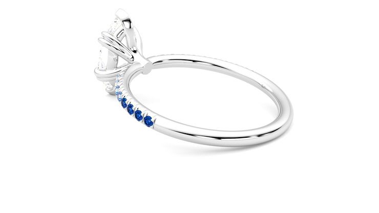 Taylor & Hart Damson Marquise Engagement Ring 360 degree image 18