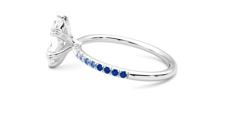 Taylor & Hart Damson Marquise Engagement Ring 360 degree image 20