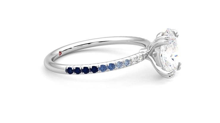 Taylor & Hart Damson Oval Engagement Ring 360 degree image 8