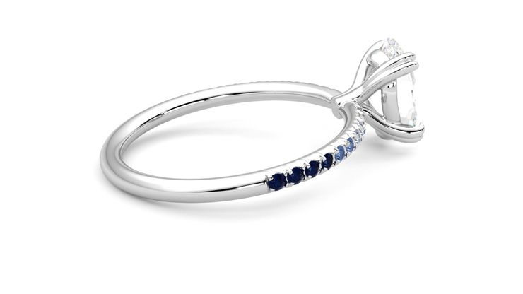Taylor & Hart Damson Oval Engagement Ring 360 degree image 11