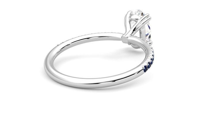Taylor & Hart Damson Oval Engagement Ring 360 degree image 13