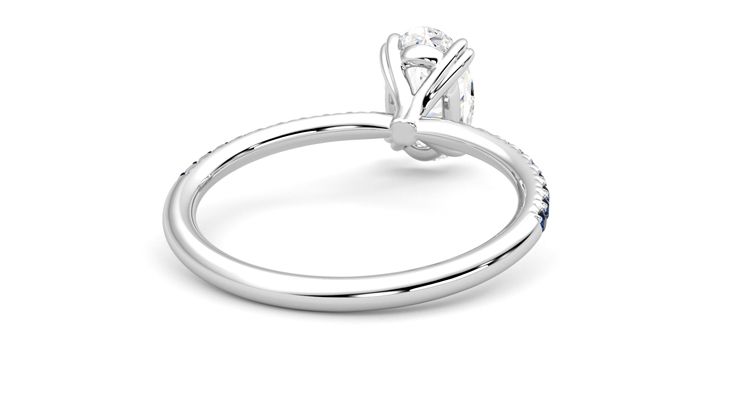 Taylor & Hart Damson Oval Engagement Ring 360 degree image 14