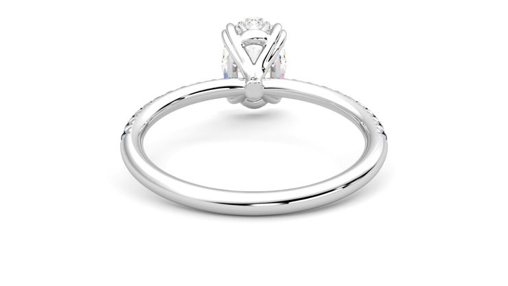 Taylor & Hart Damson Oval Engagement Ring 360 degree image 15