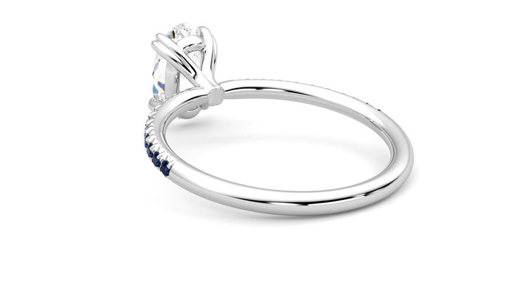 Taylor & Hart Damson Oval Engagement Ring 360 degree image 17