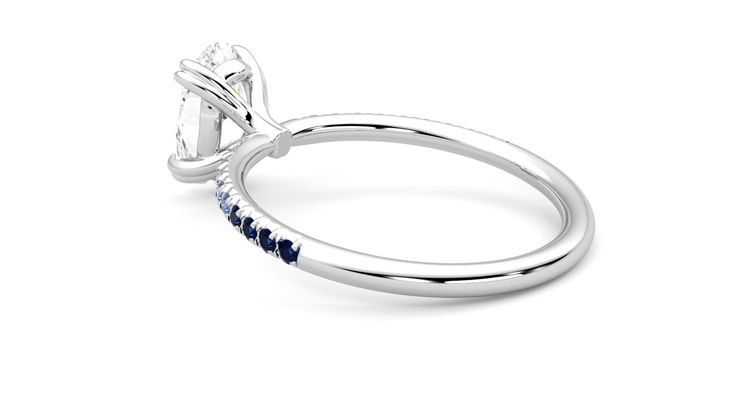 Taylor & Hart Damson Oval Engagement Ring 360 degree image 18