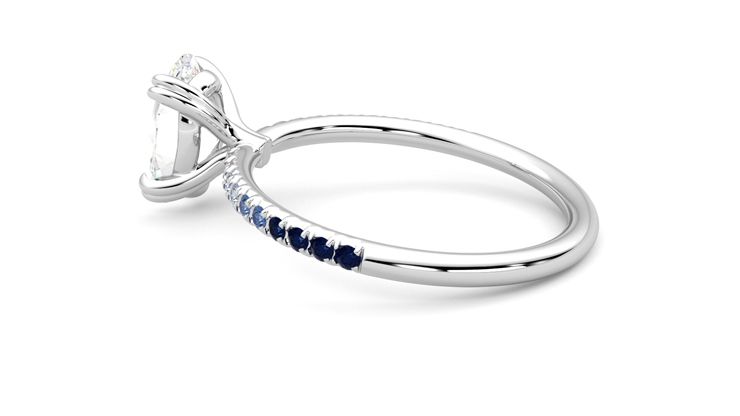 Taylor & Hart Damson Oval Engagement Ring 360 degree image 19