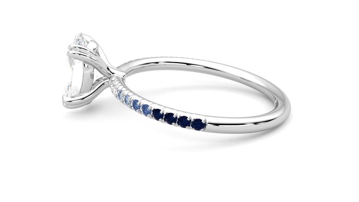 Taylor & Hart Damson Oval Engagement Ring 360 degree image 20
