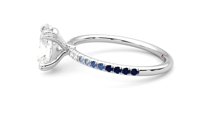 Taylor & Hart Damson Oval Engagement Ring 360 degree image 21