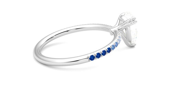 Taylor & Hart Damson Pear Engagement Ring 360 degree image 11
