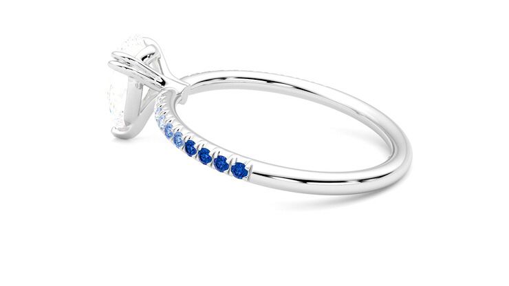 Taylor & Hart Damson Pear Engagement Ring 360 degree image 19