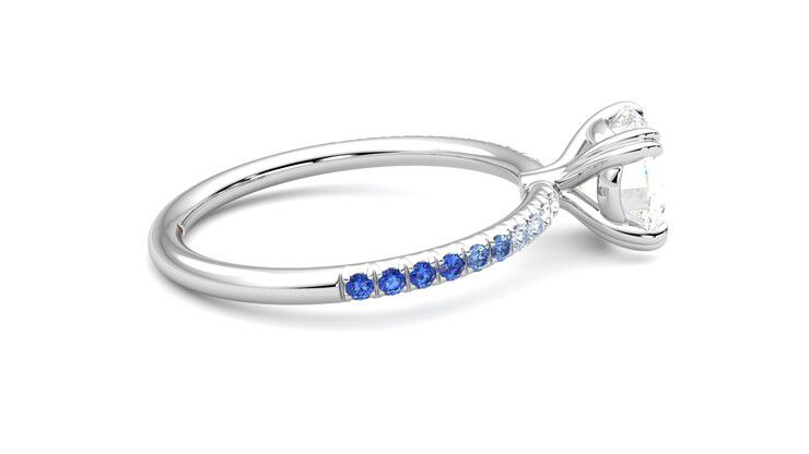 Taylor & Hart Damson Round Engagement Ring 360 degree image 10