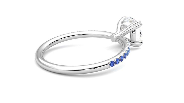 Taylor & Hart Damson Round Engagement Ring 360 degree image 12