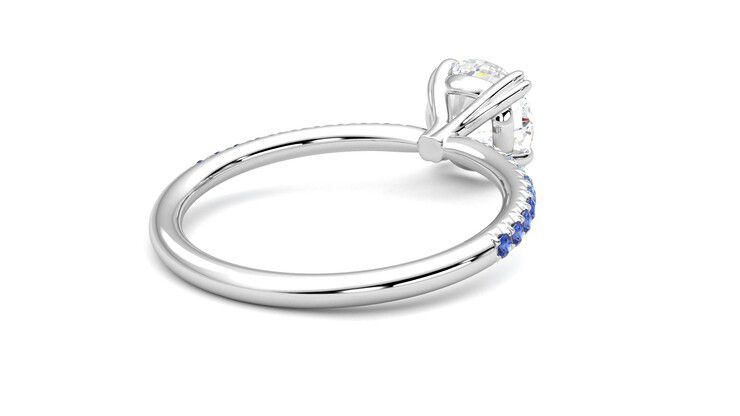 Taylor & Hart Damson Round Engagement Ring 360 degree image 13