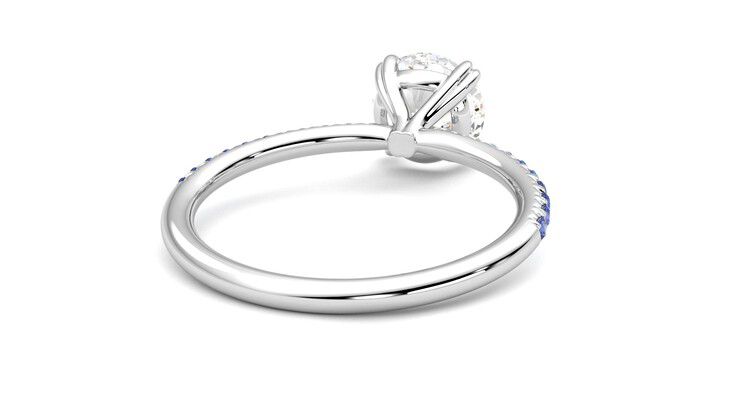 Taylor & Hart Damson Round Engagement Ring 360 degree image 14