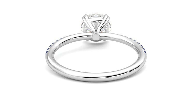 Taylor & Hart Damson Round Engagement Ring 360 degree image 15