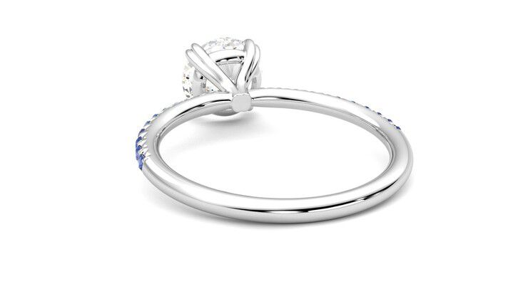 Taylor & Hart Damson Round Engagement Ring 360 degree image 16