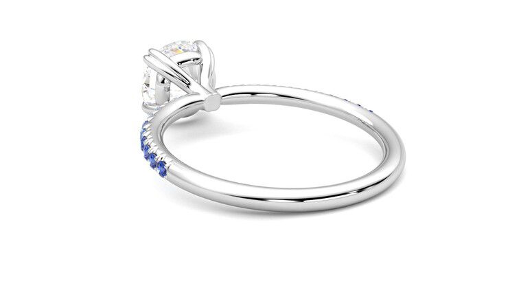 Taylor & Hart Damson Round Engagement Ring 360 degree image 17
