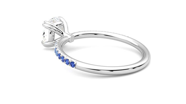 Taylor & Hart Damson Round Engagement Ring 360 degree image 18