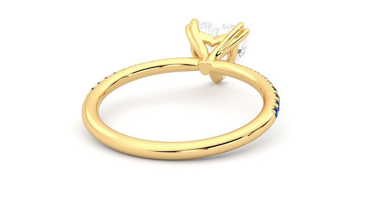 Taylor & Hart Damson Heart Engagement Ring 360 degree image 14