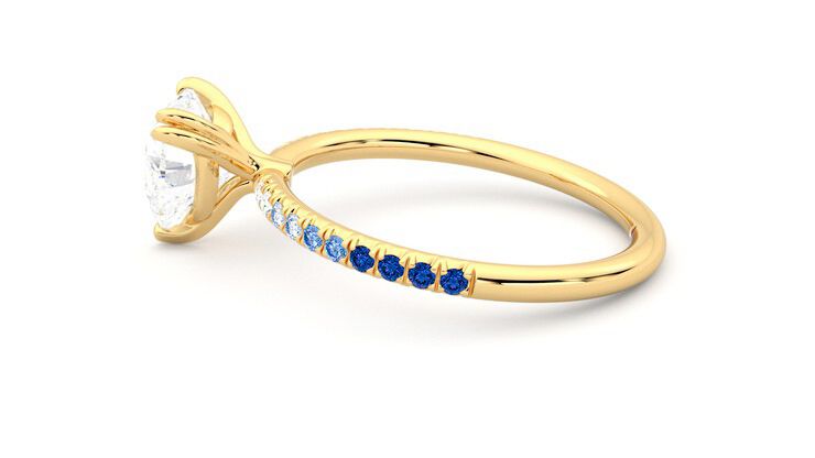 Taylor & Hart Damson Heart Engagement Ring 360 degree image 20