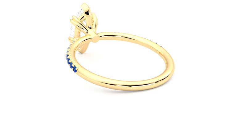Taylor & Hart Damson Marquise Engagement Ring 360 degree image 17