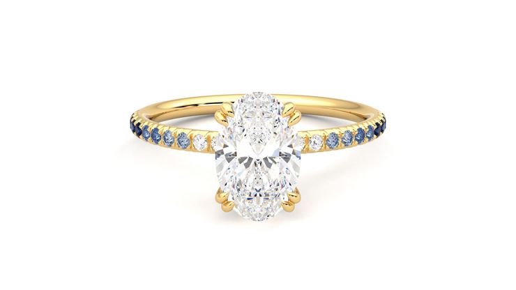 Taylor & Hart Damson Oval Engagement Ring 360 degree image 0