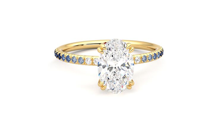 Taylor & Hart Damson Oval Engagement Ring 360 degree image 2
