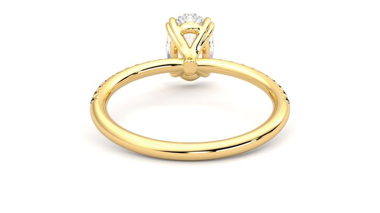 Taylor & Hart Damson Oval Engagement Ring 360 degree image 15