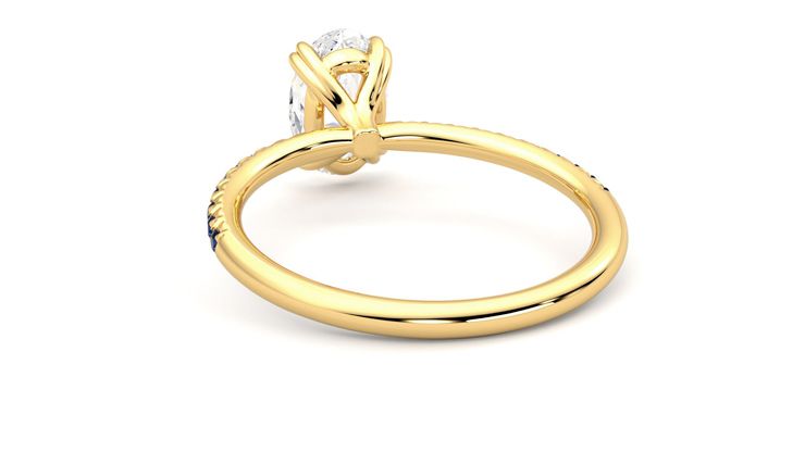 Taylor & Hart Damson Oval Engagement Ring 360 degree image 16