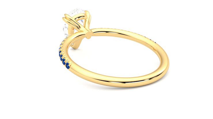 Taylor & Hart Damson Pear Engagement Ring 360 degree image 17