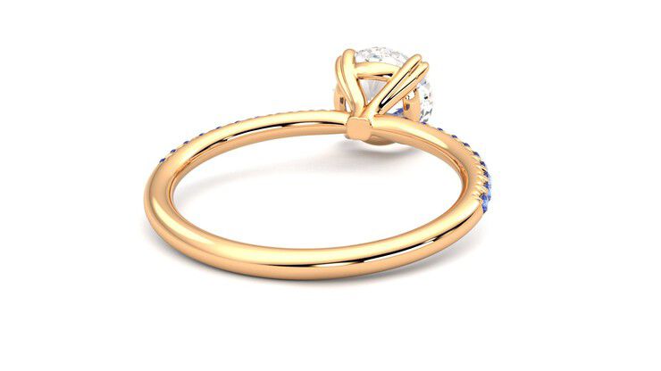 Taylor & Hart Damson Round Engagement Ring 360 degree image 14