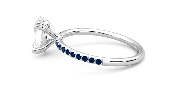 Taylor & Hart Damson Oval Engagement Ring 360 degree image 20