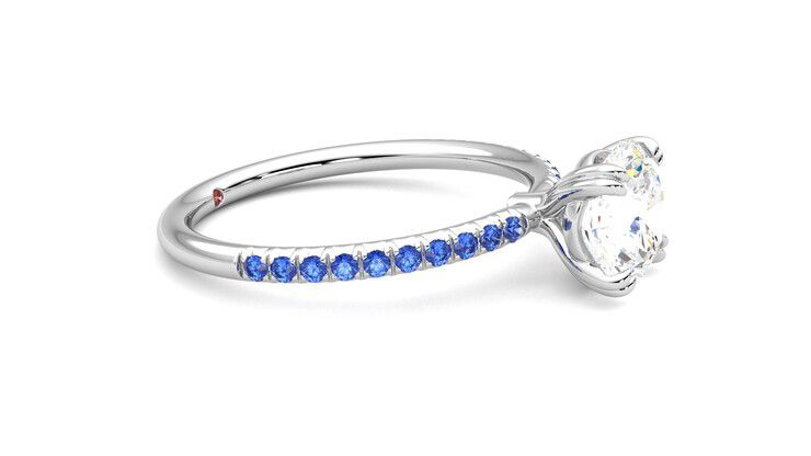 Taylor & Hart Damson Round Engagement Ring 360 degree image 8