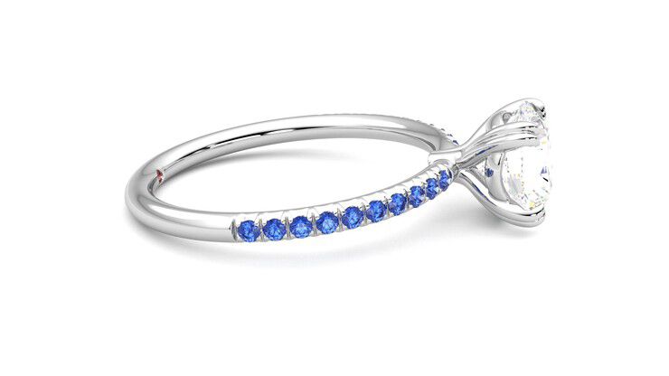 Taylor & Hart Damson Round Engagement Ring 360 degree image 9