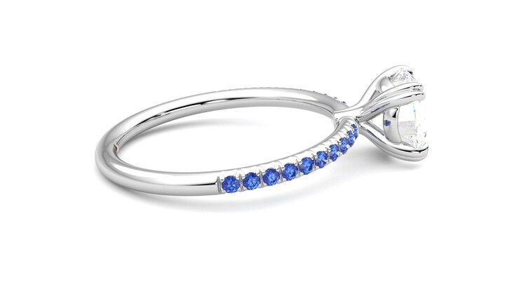 Taylor & Hart Damson Round Engagement Ring 360 degree image 10